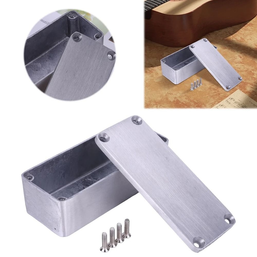1590A Aluminum Guitar Pedal Enclosure Stomp Box Housing With Screws 5