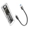 M2 SATA External SSD Enclosure USB C 10Gbps Transparent Hard Drive Case 0