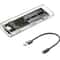 M2 SATA External SSD Enclosure USB C 10Gbps Transparent Hard Drive Case 1