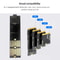 M2 SATA External SSD Enclosure USB C 10Gbps Transparent Hard Drive Case 5