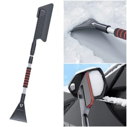 3 in 1 car snow shovel and windshield ice scraper with defrost broom