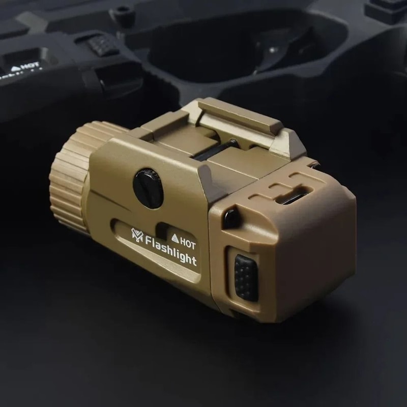 800LM Tactical Handgun Light With USB Recharge And Picatinny Rail Mount 5