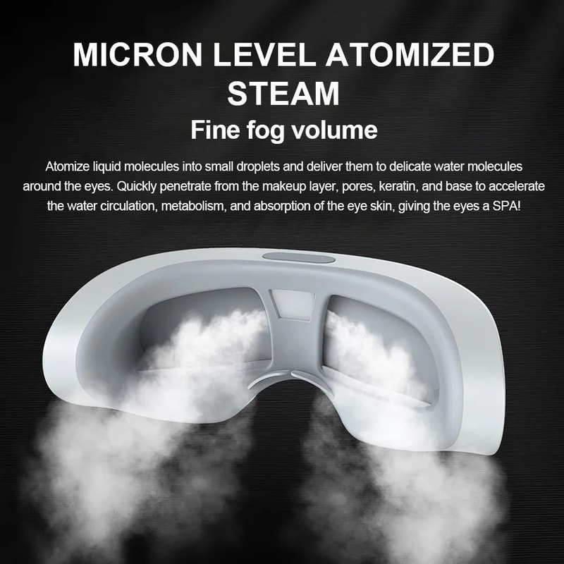 Smart Heated Eye Massager With Mist Function For Eye Relaxation And Daily Eye Care 3