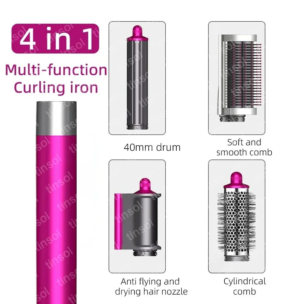 6 In 1 Multi Function Hair Dryer Styling Kit With Curling And Volumizing Attachments 2