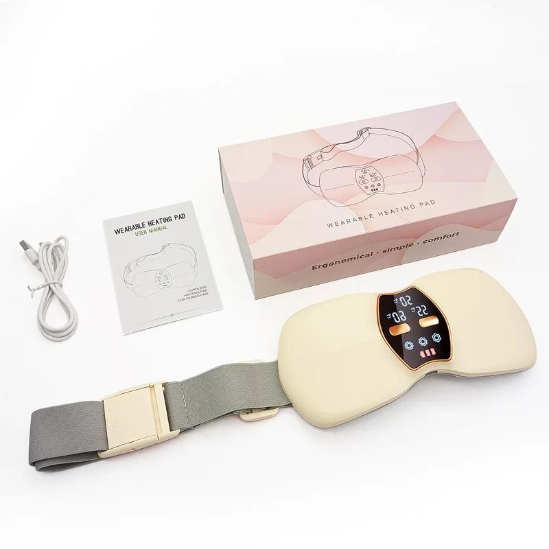Portable Menstrual Heating Massage Belt With Adjustable Temperature Settings 1