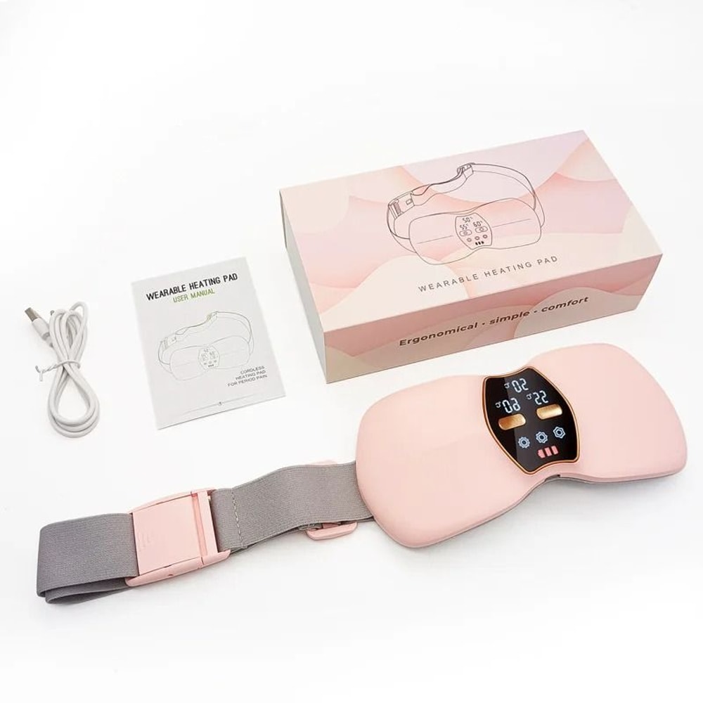 Portable Menstrual Heating Massage Belt With Adjustable Temperature Settings 3