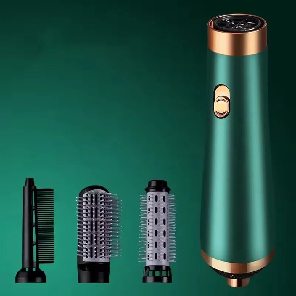 3 In 1 Hot Air Hair Dryer Brush With Curling And Straightening Comb 3