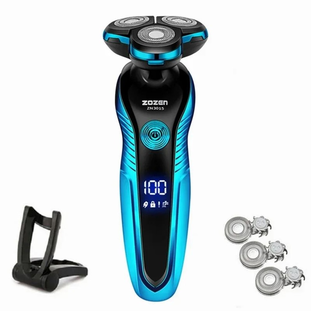 Rechargeable Electric Shaver For Men Wet Dry Beard Trimmer And Hair Clipper 0