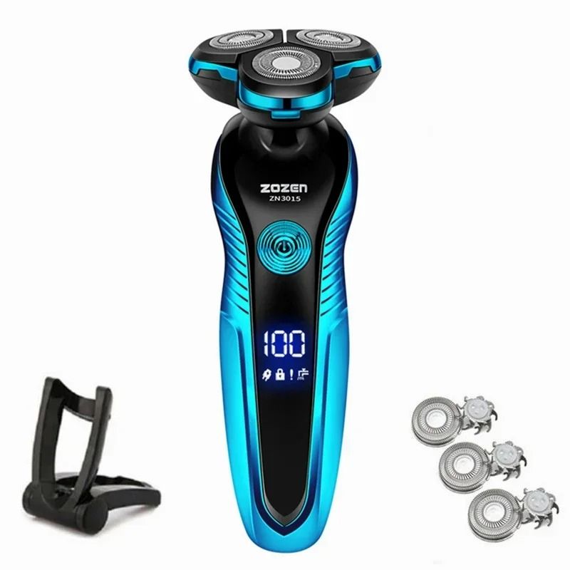 Rechargeable Electric Shaver For Men Wet Dry Beard Trimmer And Hair Clipper 0