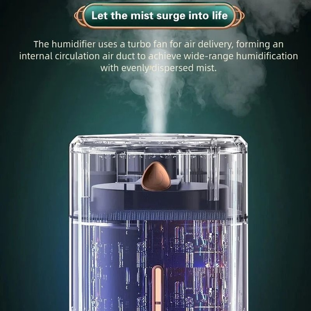 TINSOL 1000ml Portable Air Humidifier With LED Night Light And Smart Power Off 4