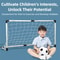 Foldable Kids Soccer Goal Set With Ball And Pump Portable Football Training Net 5