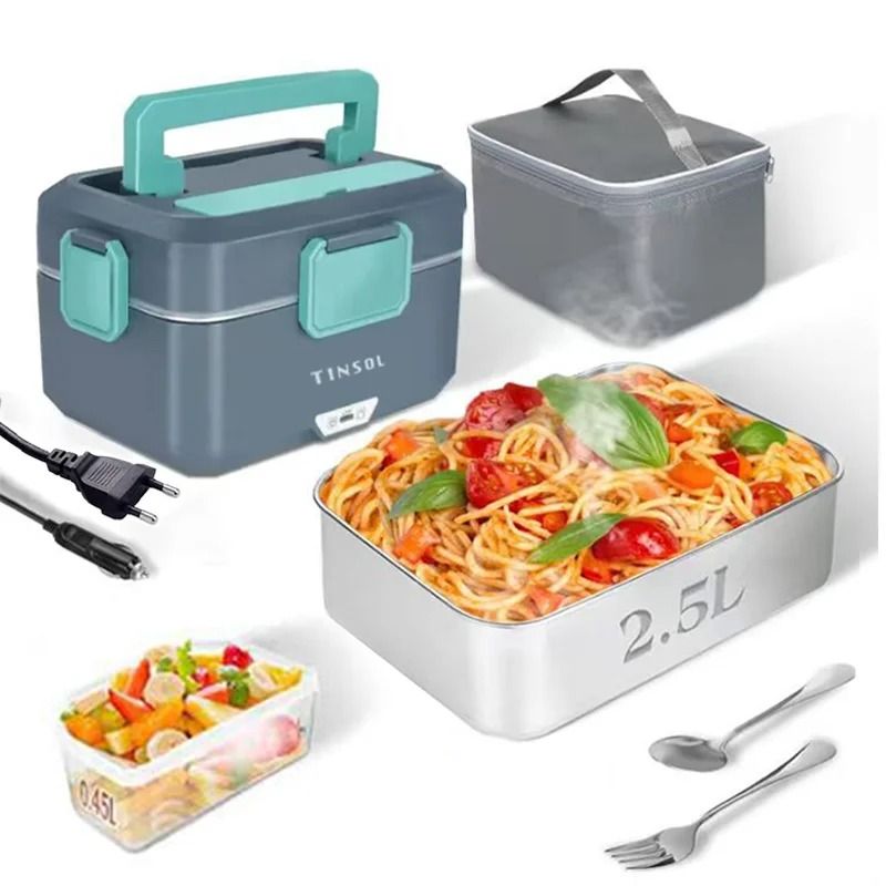 TINSOL 35L Electric Lunch Box Food Heater Quick Heating Portable Meal Warmer 2