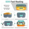 TINSOL 35L Electric Lunch Box Food Heater Quick Heating Portable Meal Warmer 7