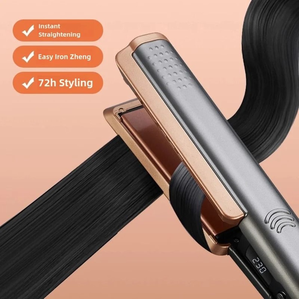 TINSOL 2 In 1 Professional Hair Straightener And Curling Iron With Negative Ion Wide Panel 4