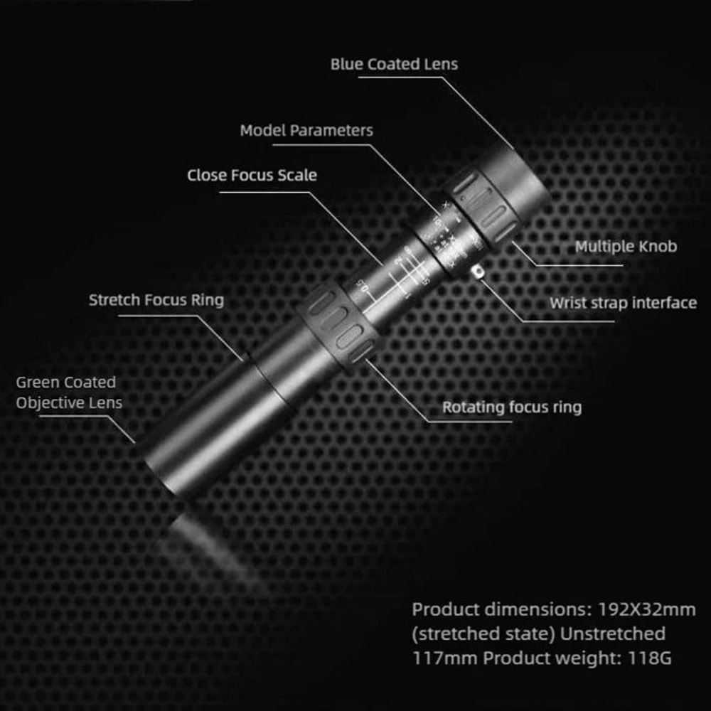 TINSOL 10300X Portable Zoom Monocular Telescope For Photography And Night Viewing 2