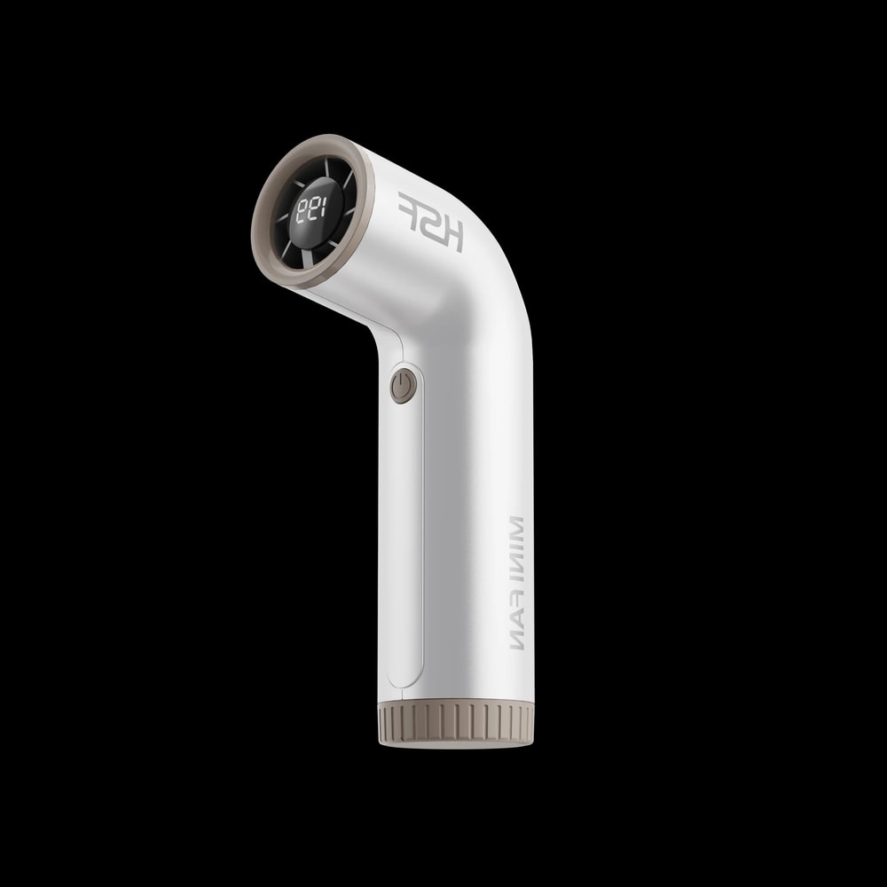 TurboForce 4000mAh Handheld Fan With Digital Display And Adjustable Speed 1