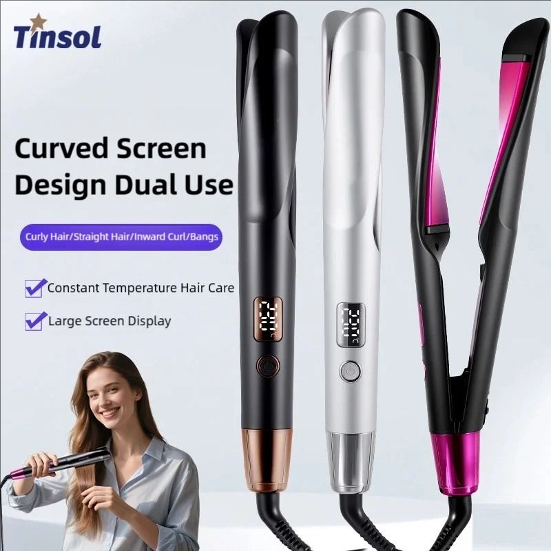 TINSOL 2 In 1 Curling Iron And Hair Straightener Dual Purpose Styling Tool 6