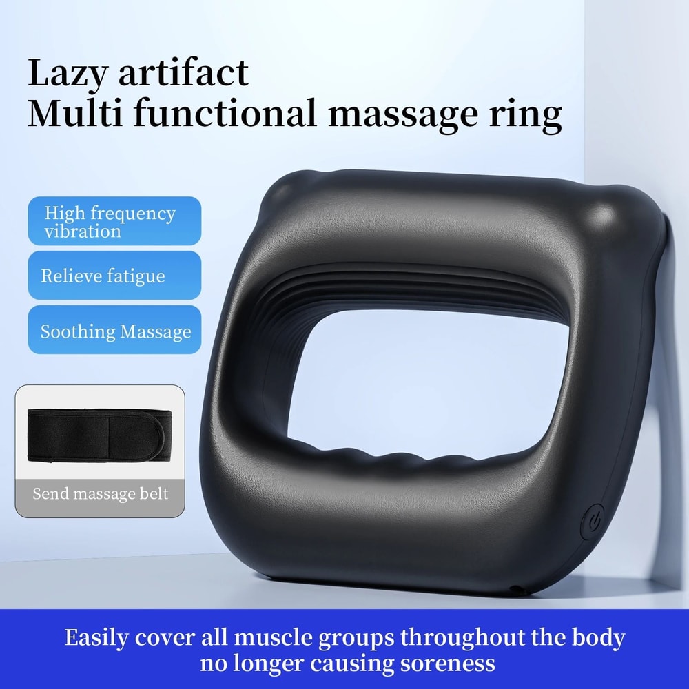 Full Body Fascia Ring Vibration Fitness Massager USB Rechargeable Body Shaping Tool 2