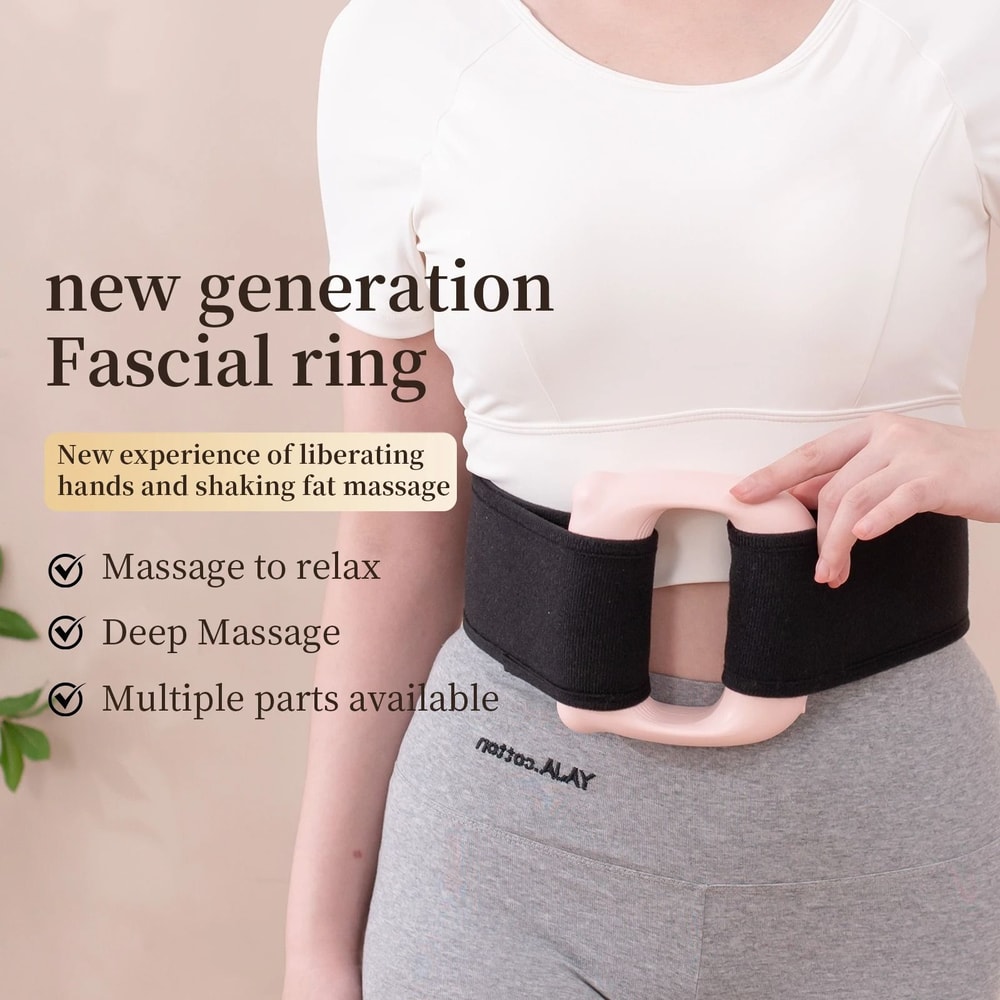 Full Body Fascia Ring Vibration Fitness Massager USB Rechargeable Body Shaping Tool 3