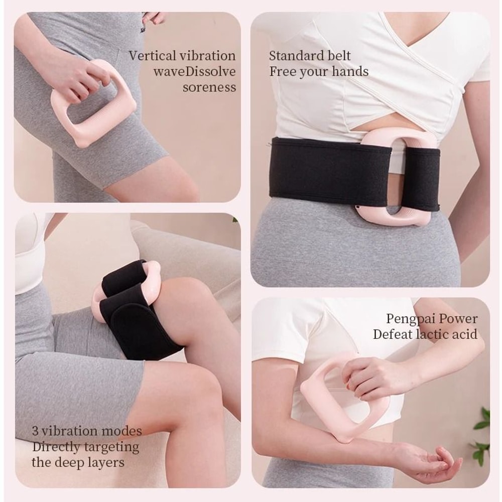 Full Body Fascia Ring Vibration Fitness Massager USB Rechargeable Body Shaping Tool 4