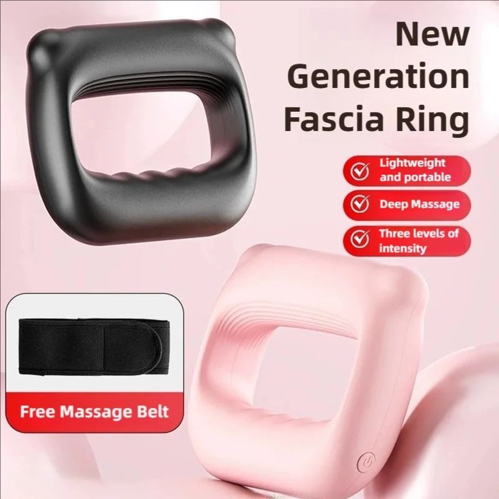 Full Body Fascia Ring Vibration Fitness Massager USB Rechargeable Body Shaping Tool 6