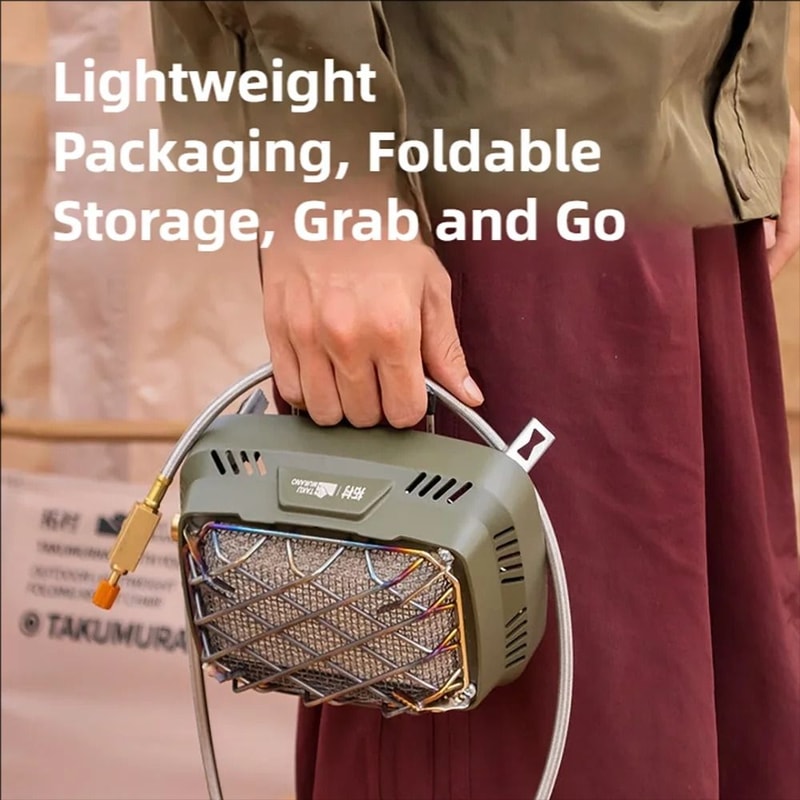 Portable Camping Heating Stove Outdoor Gas Heater Multifunction Travel Stove 3