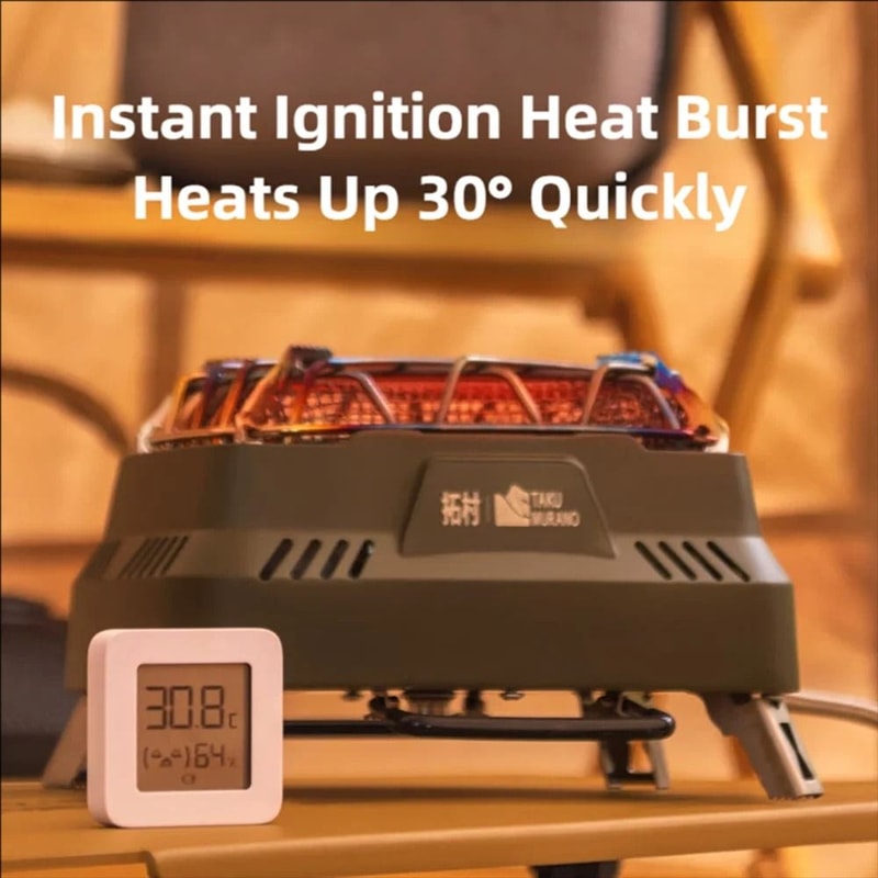 Portable Camping Heating Stove Outdoor Gas Heater Multifunction Travel Stove 5