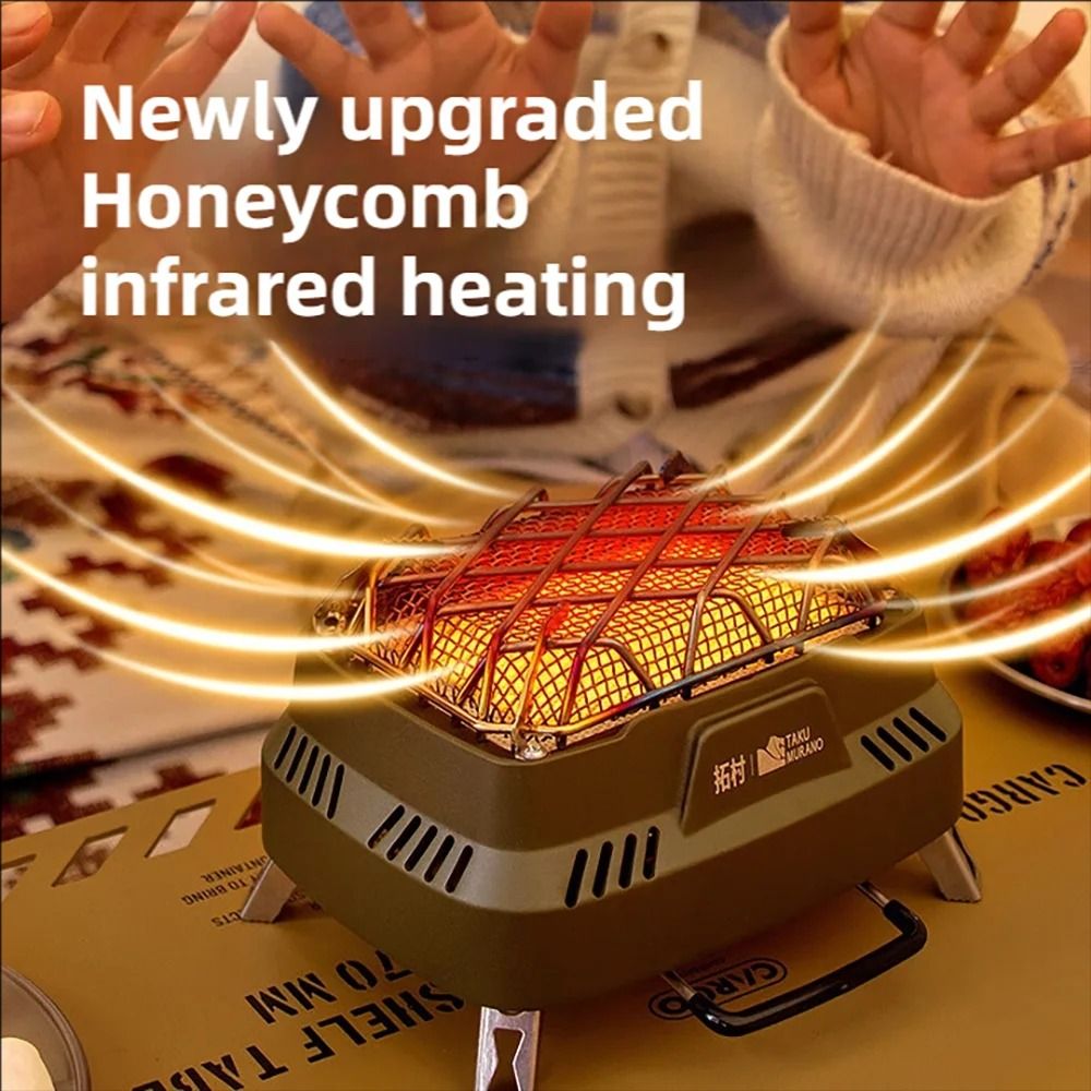 Portable Camping Heating Stove Outdoor Gas Heater Multifunction Travel Stove 6