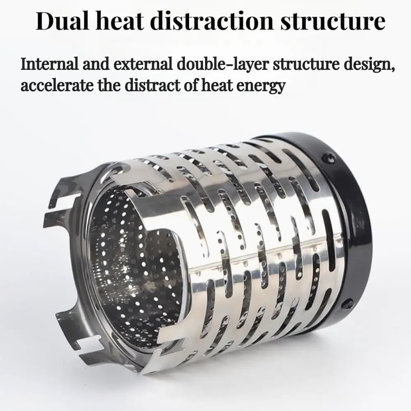 TINOL Mini Portable Gas Heater Stove Outdoor Camping Steel Warmer 5