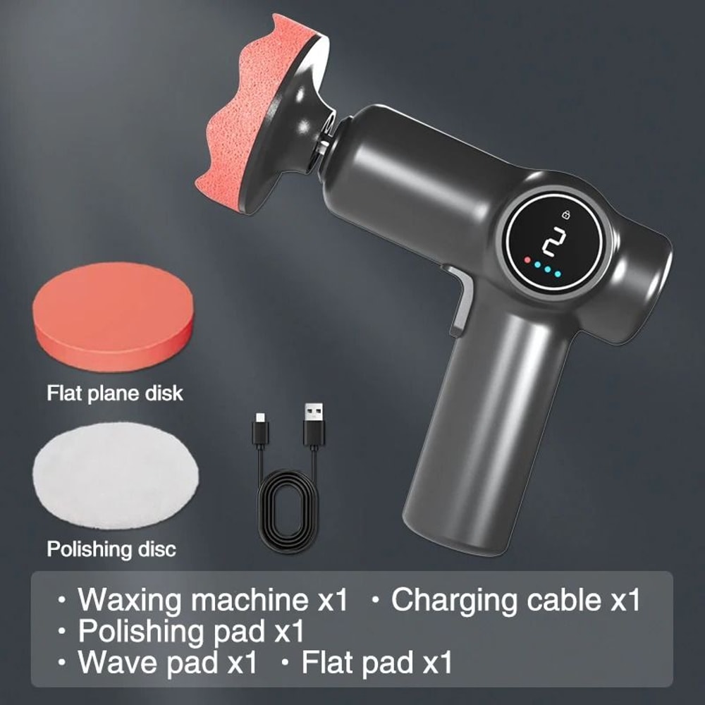 TINSOL Cordless Car Polisher Two Speed Adjustable Rotary Waxing Machine 2
