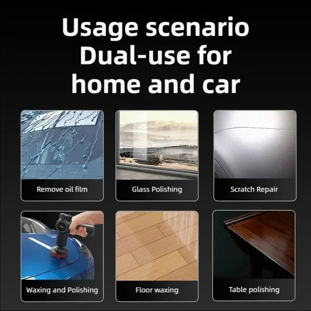 TINSOL Cordless Car Polisher Two Speed Adjustable Rotary Waxing Machine 4