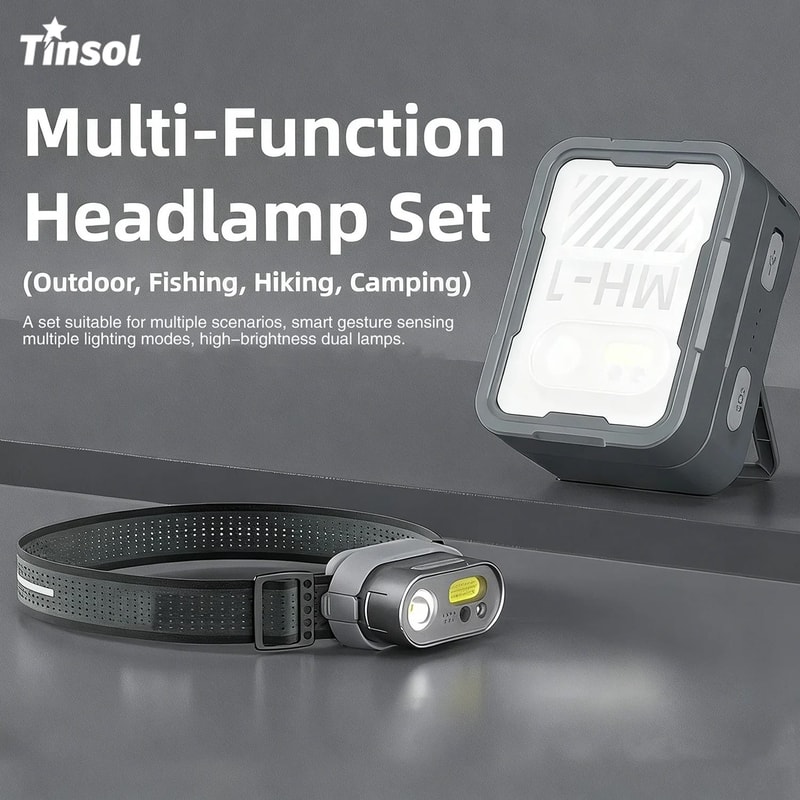 TINSOL MH1 USB Rechargeable Motion Sensor LED Headlamp Headtorch 2