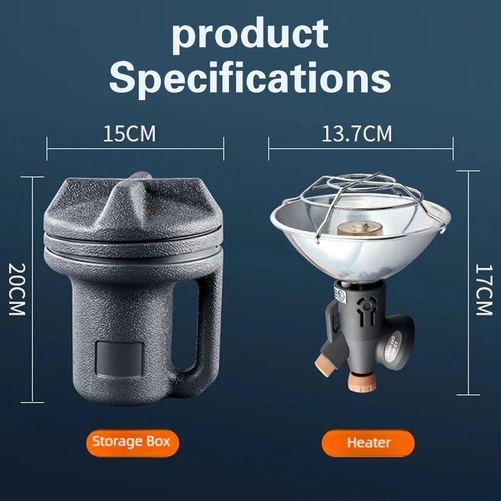 TINSOL Portable Propane Camping Heater Stainless Steel Tent Heater 2