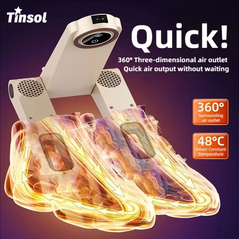 TINSOL Wall Mounted Shoe Dryer Smart Boot Dryer With Deodorizing Sterilization 7