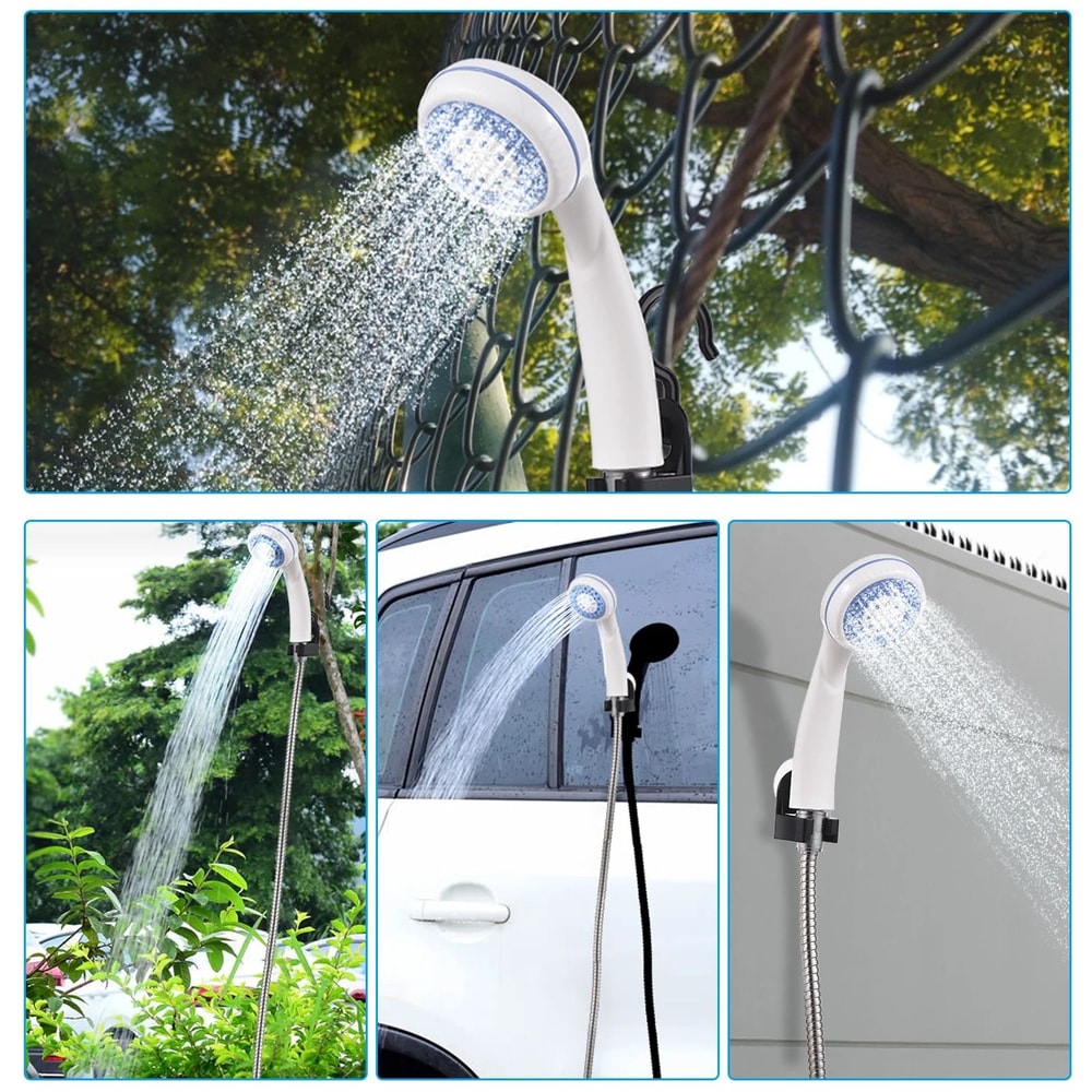 TINSOL Portable Camping Shower USB Rechargeable Outdoor Electric Shower Pump 4