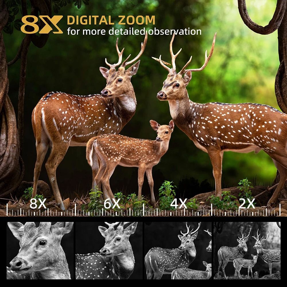 Tinsol 600M Infrared Night Vision Telescope 4K Digital Binoculars With Zoom 6