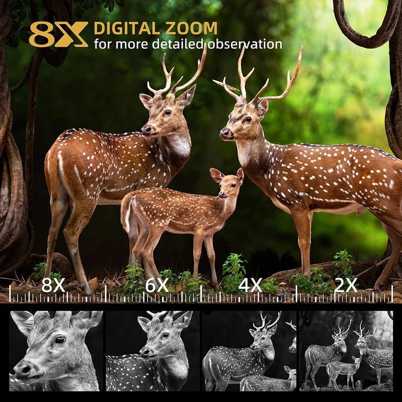 Tinsol 600M Infrared Night Vision Telescope 4K Digital Binoculars With Zoom 6