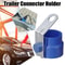 Round Trailer Plug Holder Parking Cover ABS Trailer Connector Bracket 3