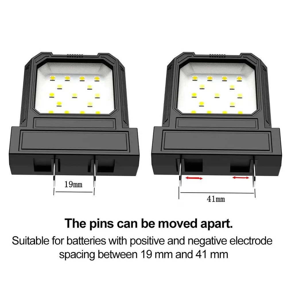 Universal Battery Powered LED Work Light Floodlight For Power Tools 8