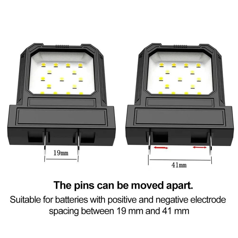 Universal Battery Powered LED Work Light Floodlight For Power Tools 8