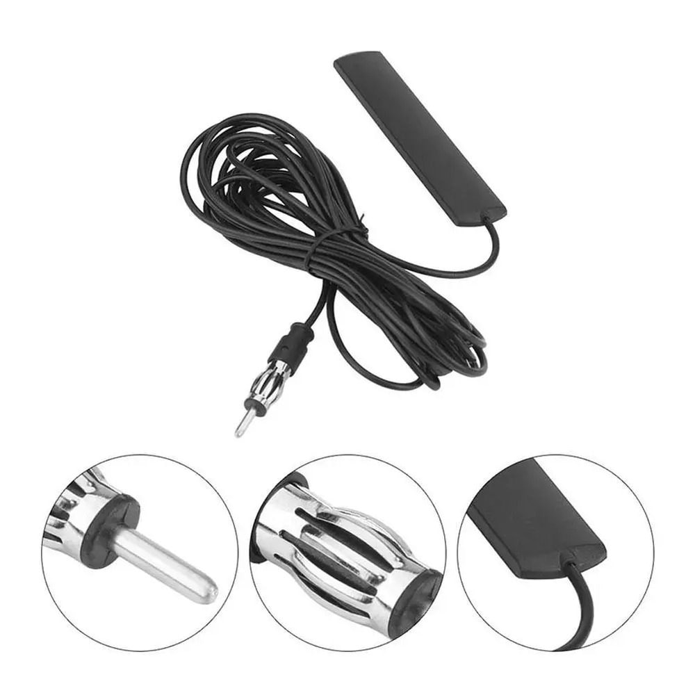 Hidden Amplified Car Radio Antenna Universal Patch Aerial For Vehicles 5
