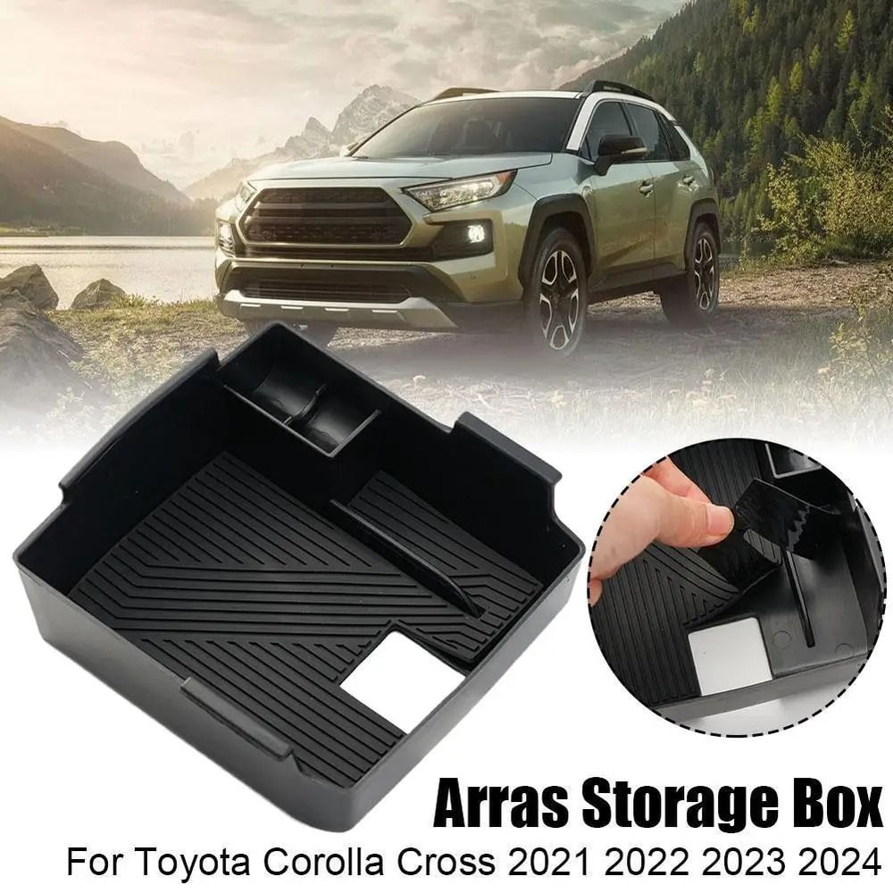 Toyota Corolla Cross Armrest Storage Box Organizer Tray 2021 To 2024 1