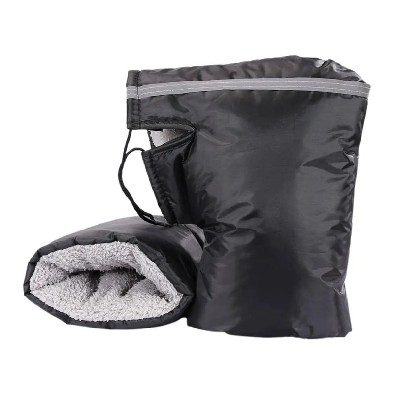 Winter Electric Bike Handlebar Gloves Windproof Warm Cycling Hand Covers 0