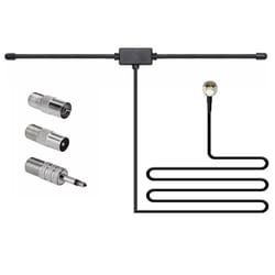 fm dipole antenna 75 ohm stereo receiver radio antenna with f connector