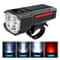 Solar Powered Bicycle Light 2 In 1 Strong Beam Bike Flashlight 4
