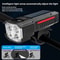 Solar Powered Bicycle Light 2 In 1 Strong Beam Bike Flashlight 6
