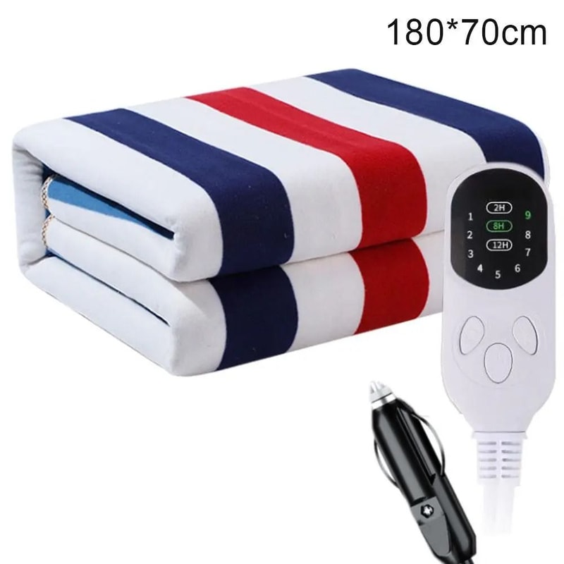 12V Car Electric Blanket Low Voltage Travel Heating Pad For Camping 4