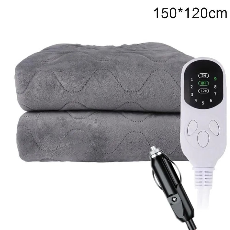 12V Car Electric Blanket Low Voltage Travel Heating Pad For Camping 1