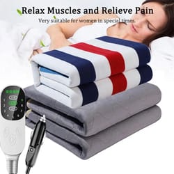12v car electric blanket low voltage travel heating pad for camping