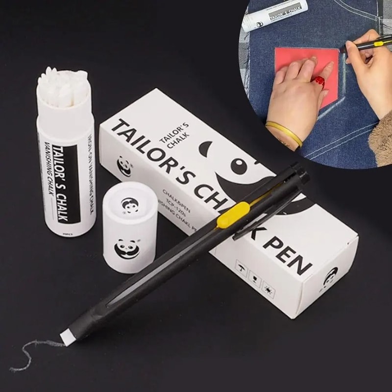 Invisible Fabric Marking Powder Sewing And Cutting Tailor Chalk Set 20 Pieces 4